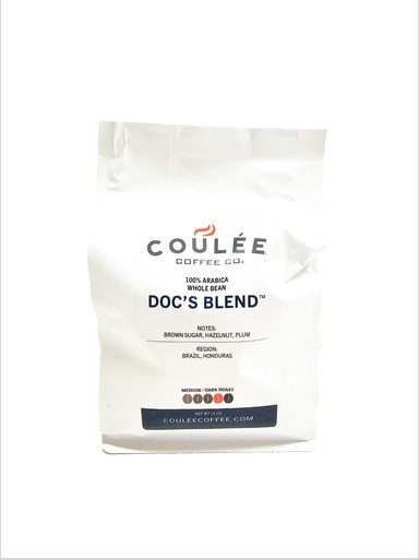 [WB004-12oz] Doc's Blend - 12oz - Whole Bean Bag 